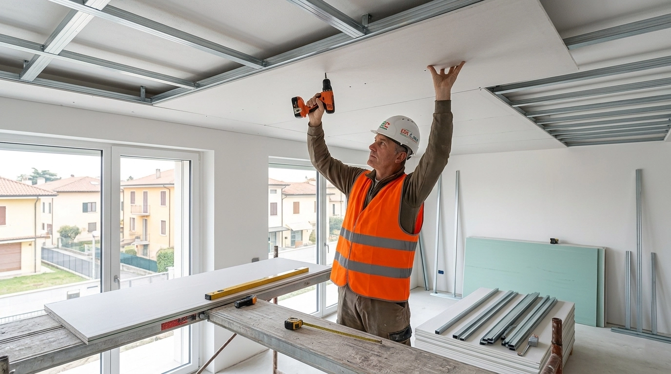 Cartongesso: Controsoffitti e Pareti Divisorie